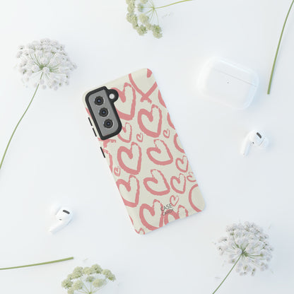 Scrappy Hearts HD Galaxy Case