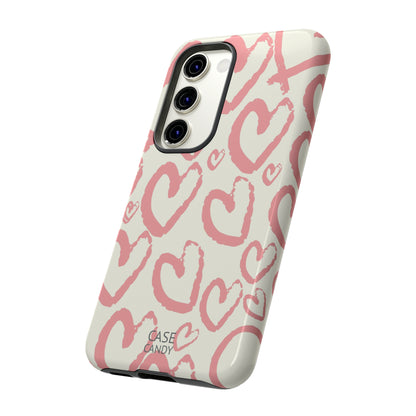 Scrappy Hearts HD Galaxy Case