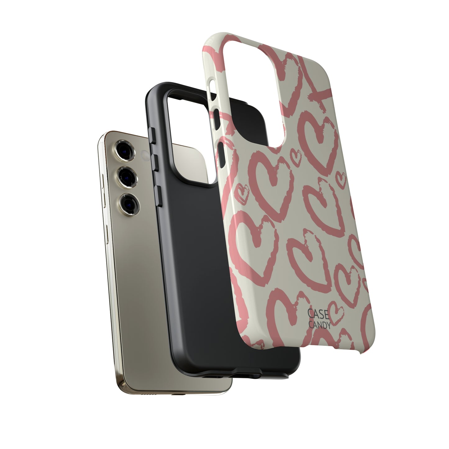 Scrappy Hearts HD Galaxy Case