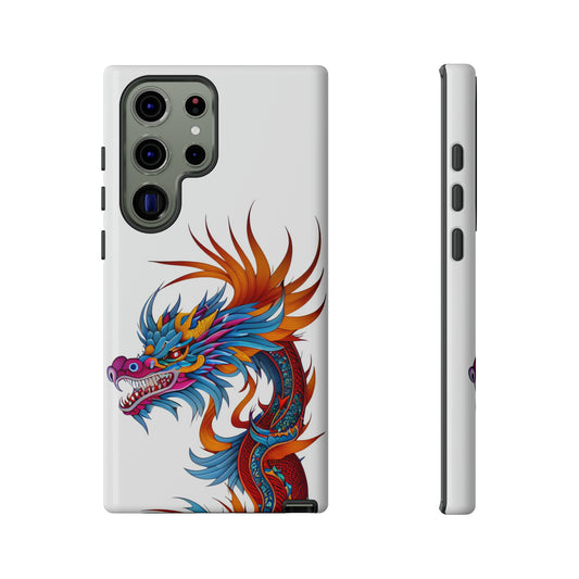 White Smoke Dragon HD Galaxy Case