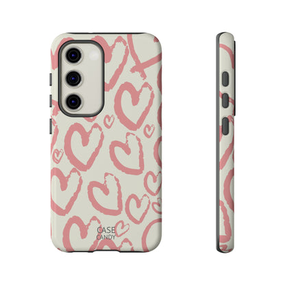 Scrappy Hearts HD Galaxy Case