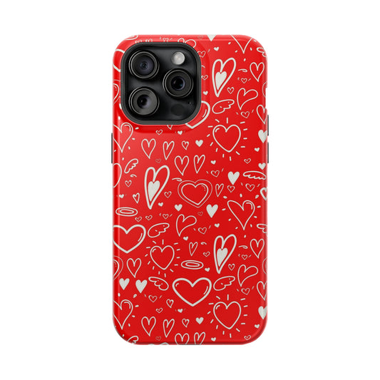 Love Scribbles! Red HD Case (MagSafe)