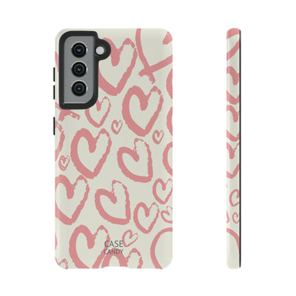 Scrappy Hearts HD Galaxy Case