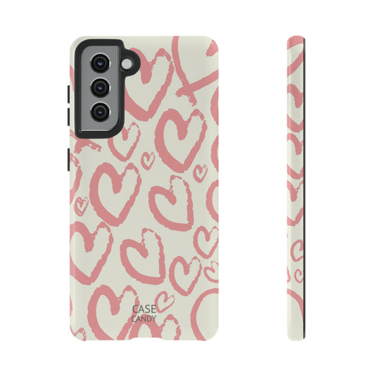 Scrappy Hearts HD Galaxy Case