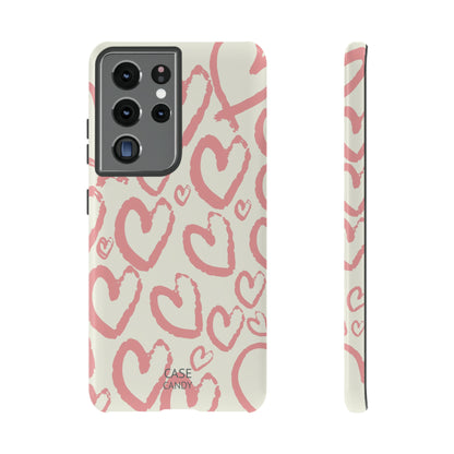 Scrappy Hearts HD Galaxy Case