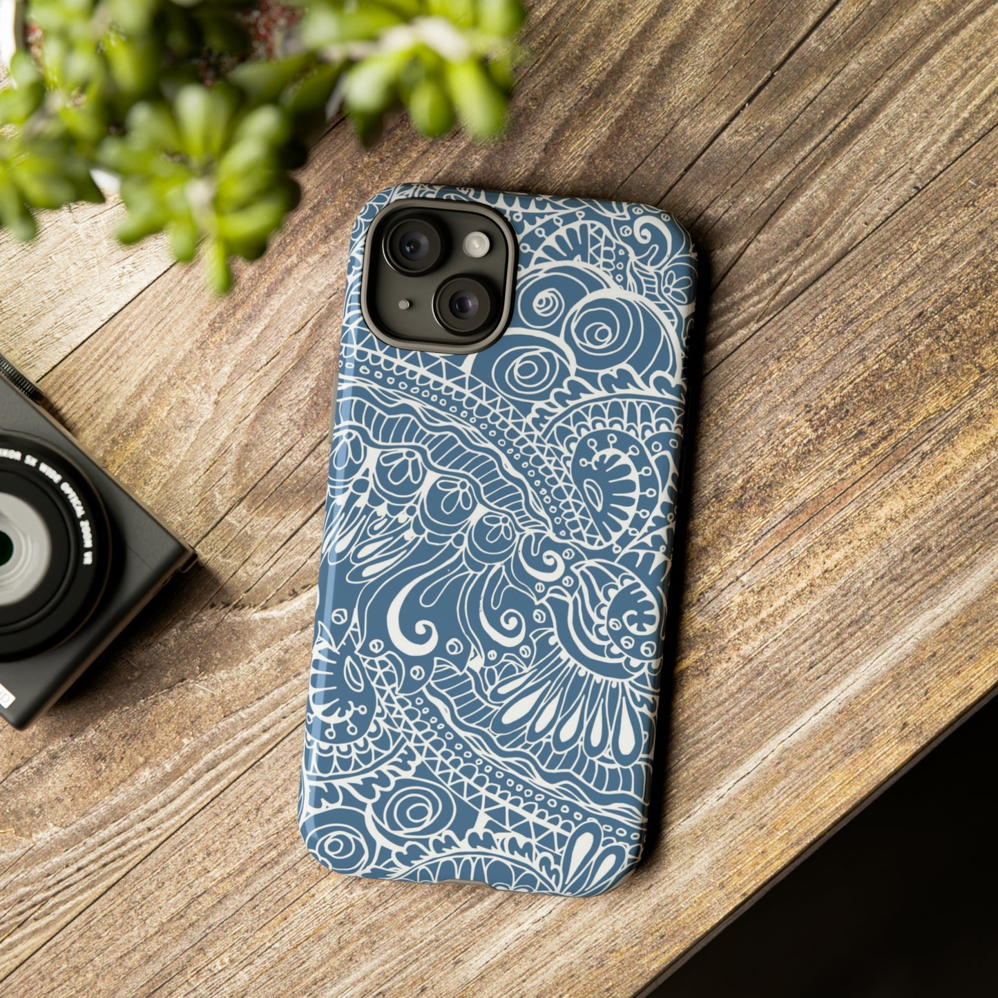 Sky Blue Lace HD15 Case (Mag Safe)