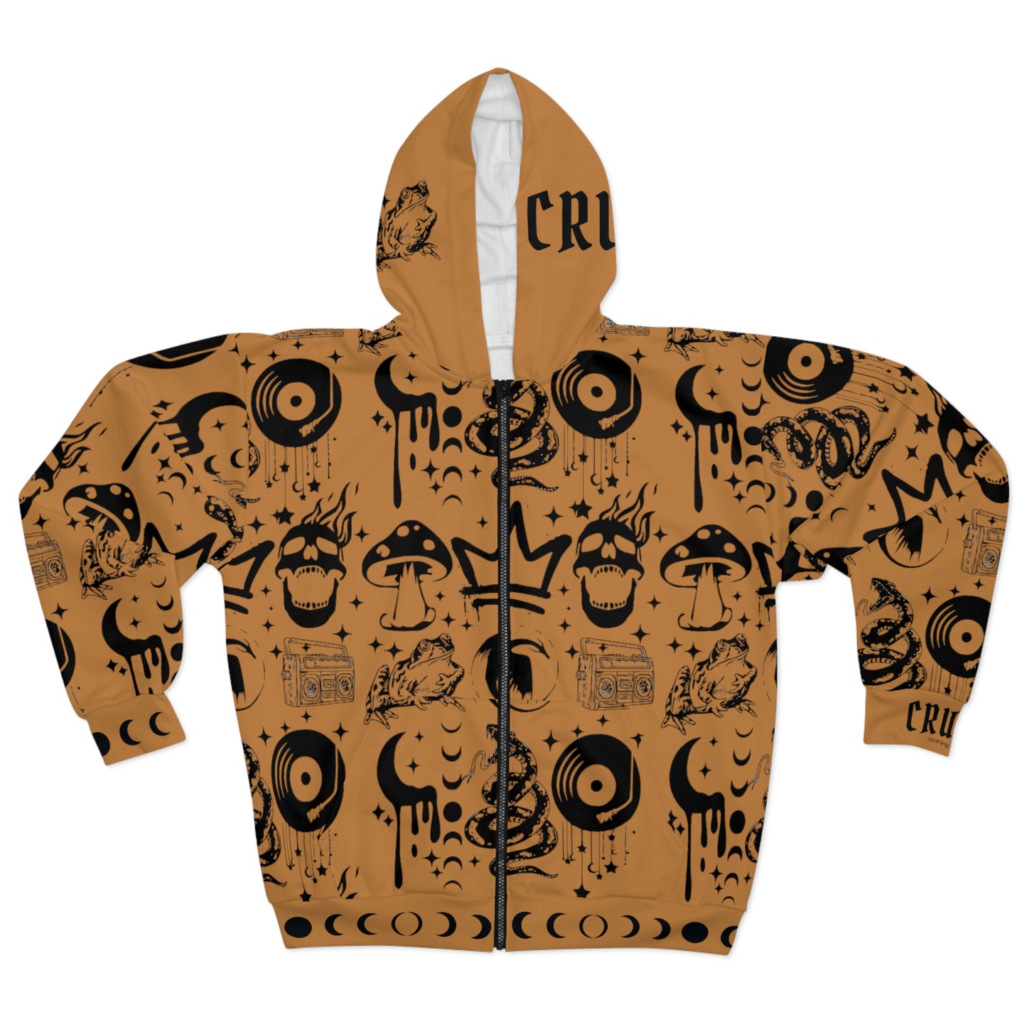 Creed! Coffee Zip Hoodie by CRUSH Clothing Co.