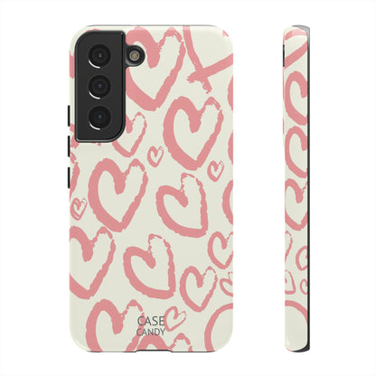 Scrappy Hearts HD Galaxy Case