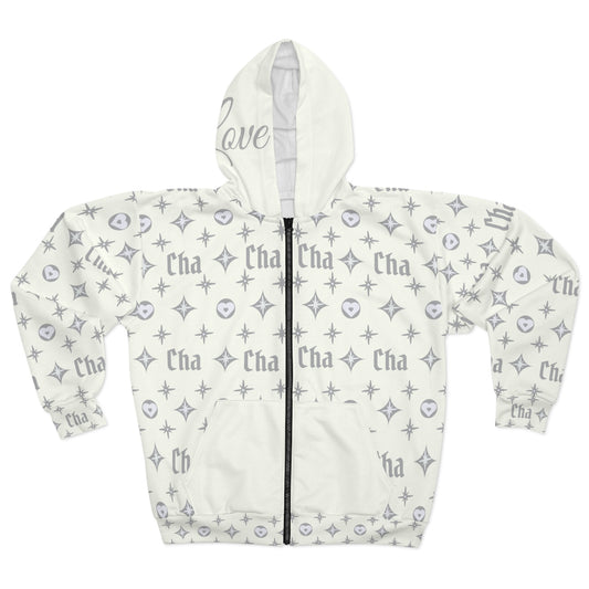 Monogram Zip Hoodie by CRUSH Clothing Co. (AOP)