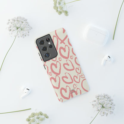 Scrappy Hearts HD Galaxy Case