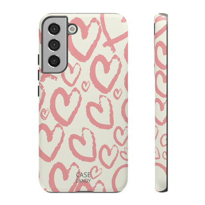 Scrappy Hearts HD Galaxy Case