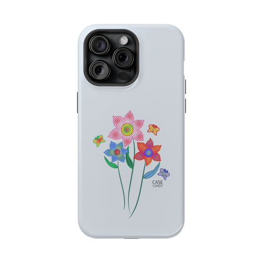 Alice Blue Digital Flowers HD Case (MagSafe)