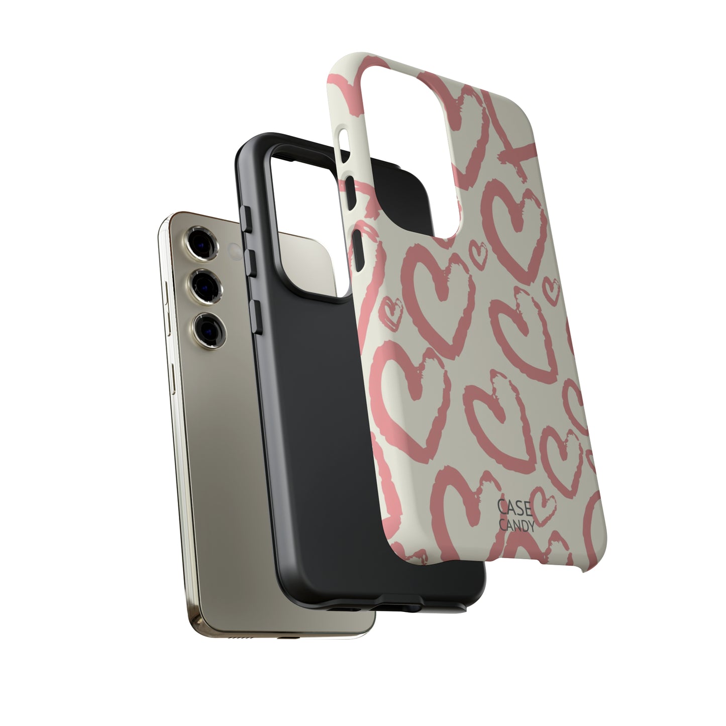 Scrappy Hearts HD Galaxy Case