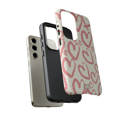 Scrappy Hearts HD Galaxy Case